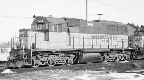 Milwaukee road emd sdl39 588 - emd,