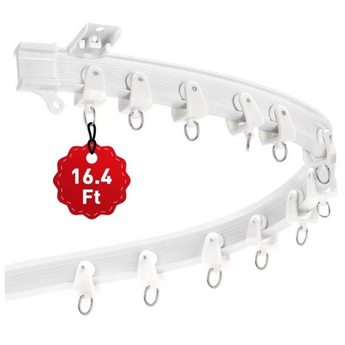 Flexible ceiling curtain track - curtain,