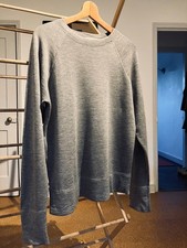 Mens Marni Raglan Grey Wool Crew Neck Jumper - Medium / IT48