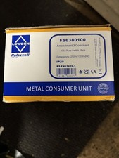 LEWDEN FS6380100 100 AMP METAL CLAD SWITCH FUSE UNIT SUB MAIN SINGLE PHASE 