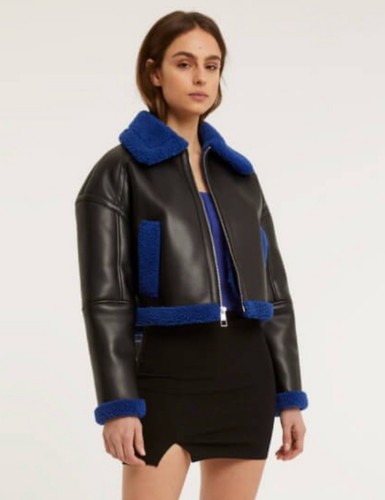 George aviator jacket crop - george,