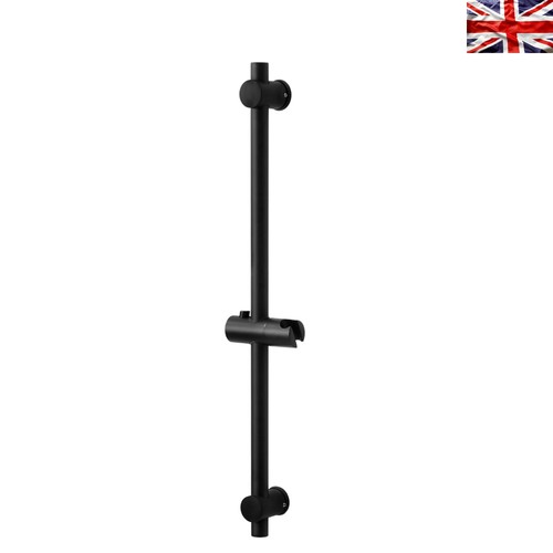 Black shower riser - black,