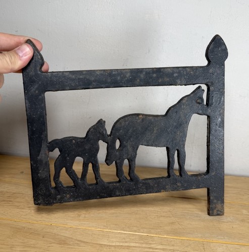 Farm antique cast iron horse - farm,