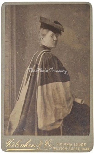 Cdv lady graduate mortarboard - cdv,