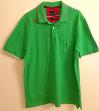 Luke 1977 green s/s polo shirt size xl