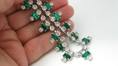 Vintage emerald cut white - emerald,