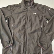 Karrimor Lightweight Running Jacket Large Chest 44” Men's Black Printed Logos Zi
