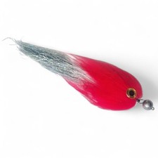 Jig Fly Fishing Lure Red Head Handmade 180mm (7") 5g Cheb, Pike FISHIN ADDICT