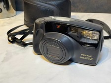 Pentax Zoom 105-R 35mm Compact Film Camera, Case & New Batteries, Battery Tested