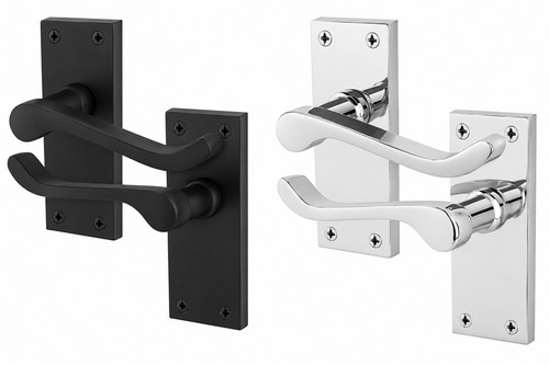 Victorian scroll door handles - victorian,