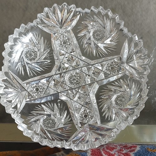 Vintage clear cut - clear, crystal