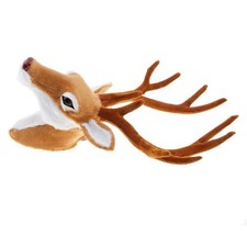 Faux Fur Deer Head Models Animal Head Wall Sculpture Home Decoration Present