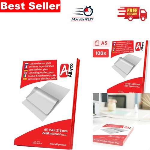 100 pack glossy laminating - pack, a5