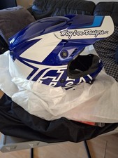 Troy Lee Designs GP Motocross Helmet MX Overload Blue White Medium - Brand New 