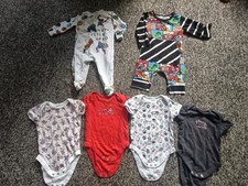 Marvel clothes bundle Ages 3-6 & 6-9 Months baby boys spiderman avengers