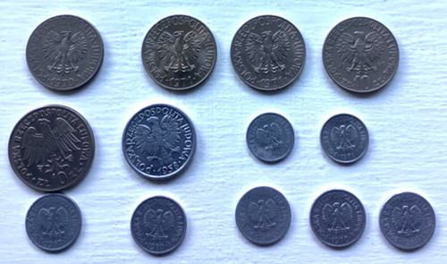 Polish coins collection - coins,