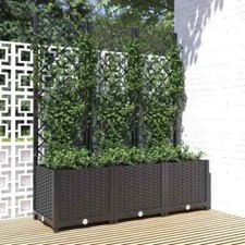 Garden Planter with Trellis PP