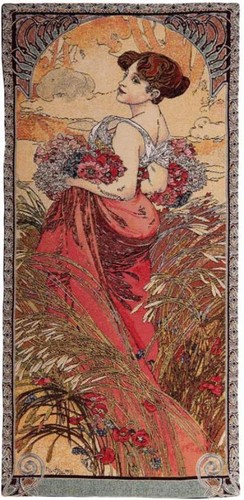 Summer mucha woven wall - summer,