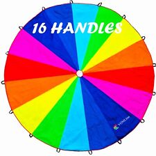 Play Parachute for Kids 12 ft 16 handles Kids Parachute for Party Games Children