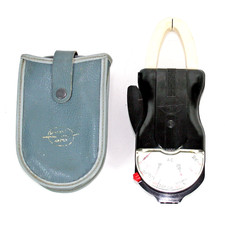 RETRO SANGAMO WESTON CLIPPER AMPS/VOLTAGE METER WITH CASE UNTESTED - FOR RSPCA