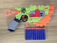 NERF Gun Zombie Strike Crosscut Pistol With Spinning Blade + Bullets (Rare)