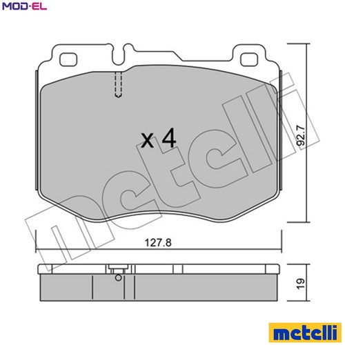 Brake pad set disc - pad,