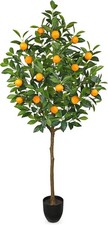 Artificial Orange Tree for Auction 5ft Tall 16 Large Fruits Potted OAIRSE