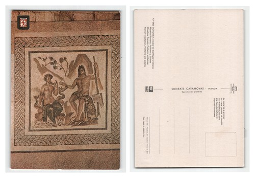 Postcard roman mosaic - -,
