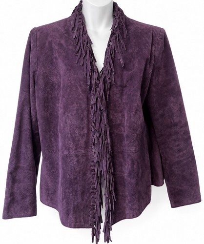 Dialogue purple suede leather - suede,