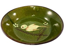 Folk Art Pottery Bowl Hand