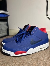 Nike Air Flight Classic UK 10–Royal Blue Red Black White–Rare Retro Basketball