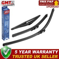 WINDSCREEN WIPER FRONT + REAR Blades Kit for Vauxhall Opel Corsa D E 2006-2014
