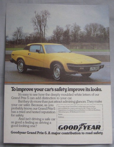 Good year tyres triumph tr7 - year,