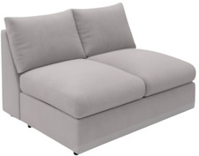Snug The Cloud Sundae 2 Seater Sofa Bed - Warm Grey Velvet RRP £2449