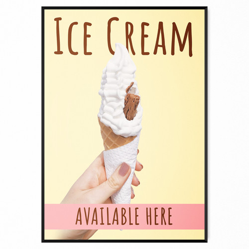 Ice cream sign window - cream,