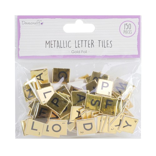 Gold metallic letter - gold,