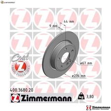 2x BRAKE DISCS 400.3680.20 FOR MERCEDES-BENZ B-CLASS A-CLASS 1.8L 4cyl A-CLASS