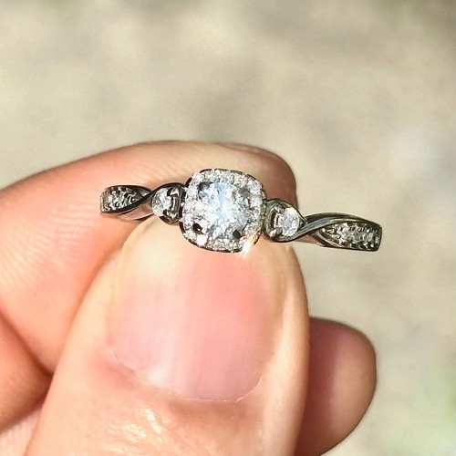 Samuel diamond 33ct ring - diamond, 0.33ct
