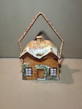 Price Kensington Cottage Ware Ye Olde Cottage Wicker Handle Biscuit Barrel