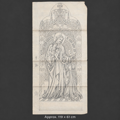 Christ with child - christ, stained