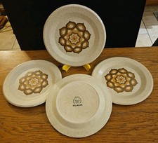 4 x Vintage Royal Worcester Palissy Kalabar 23cm Large Side / Salad Plates 70's