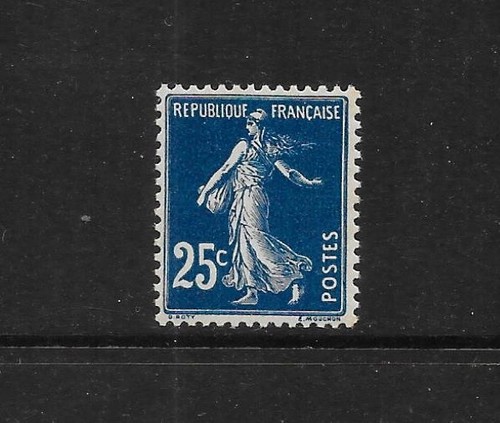 France 1907 25c deep - , blue