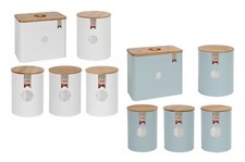 Metal Bread Bin Tea Coffee