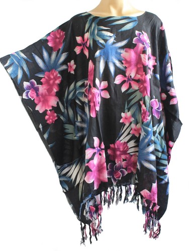 Ladies short kaftan poncho - short,