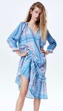 ZARA Dress Small Blue & Purple