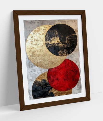 Gold red and black circles - black,