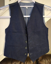 john lewis boys navy blue waistcoat. age 8 box3 no256