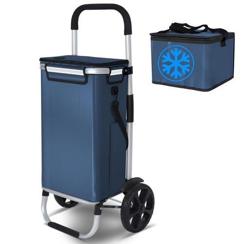 Folding shopping trolley - shopping,