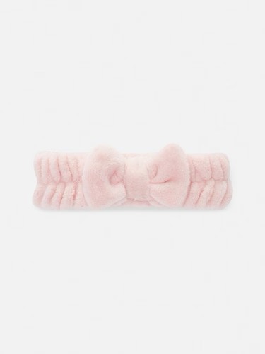 Pink bow headband towel hair - bow,