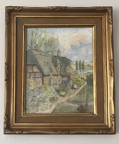 Vintage watercolour country - watercolour,